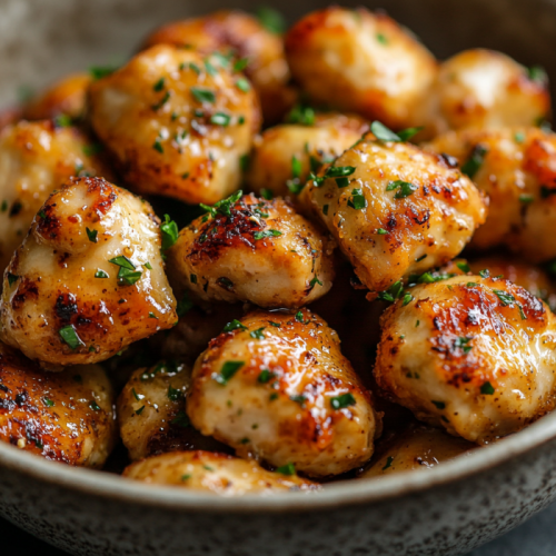 Garlic Butter Chicken Bites: A Quick One-Pan Delight