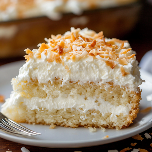 Delicious Creamy Coconut Cake