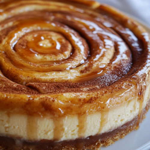 Fluffy & Creamy Cinnamon Roll Cheesecake Recipe