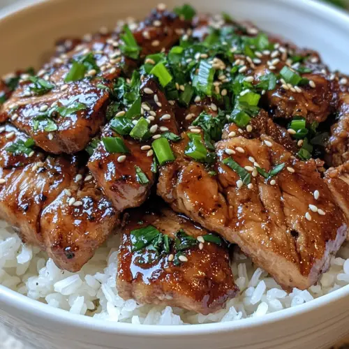 Sticky Chicken Rice Bowls Recipe