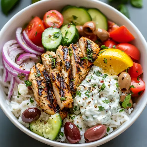Greek Chicken Bowls Recipe