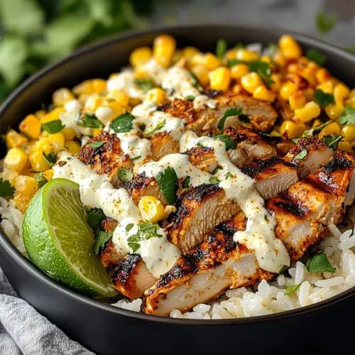 Easy Street Corn Chicken Rice Bowl