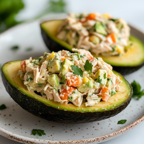Chicken Salad Stuffed Avocado