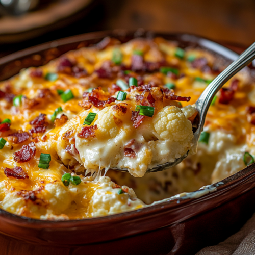 Loaded Cauliflower Casserole: Easy and Quick with Minimal Ingredients