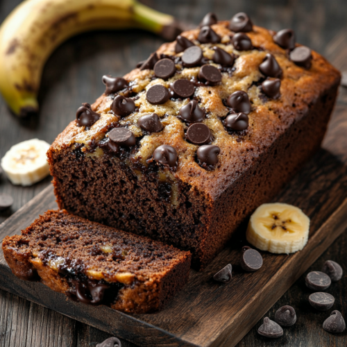Super Moist Chocolate Chip Banana Bread