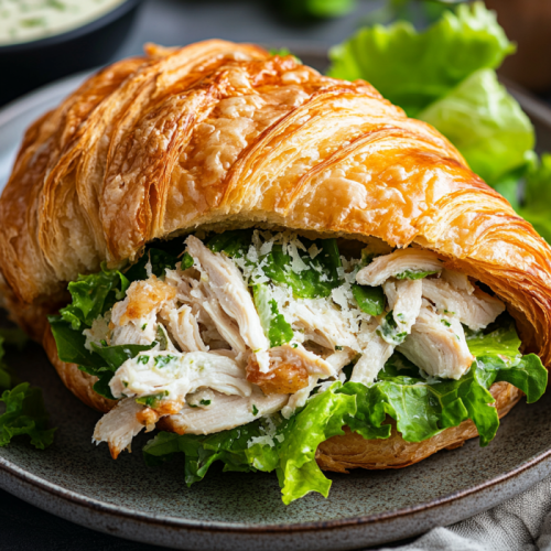 Chicken Caesar Croissant Sandwich