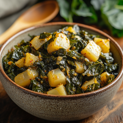Quick Turnip and Collard Greens