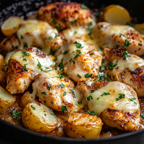 Garlic Parmesan Chicken and Potatoes (One-Pan Dinner)