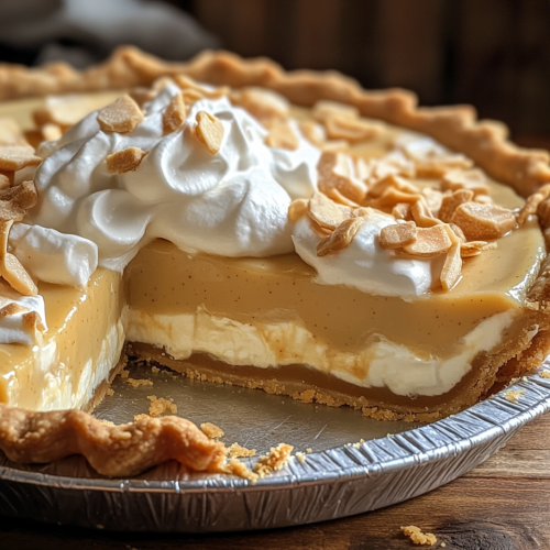 Homemade Creamy Butterscotch Pie