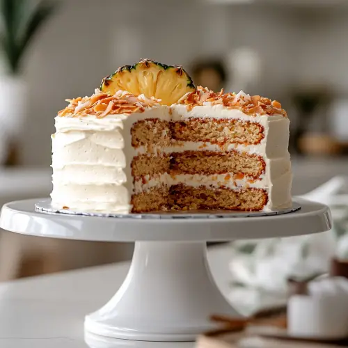Hawaiian Pineapple Carrot Cream Cake