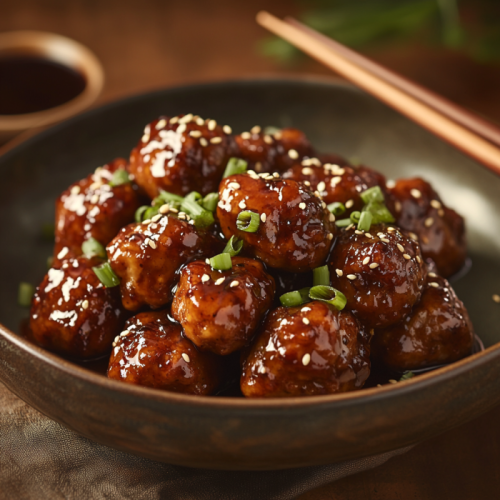 Asian Glazed Turkey Meatballs