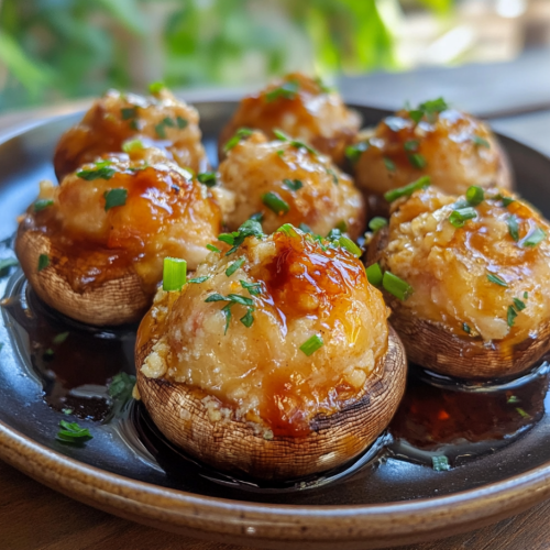 Crab Rangoon Stuffed Mushrooms