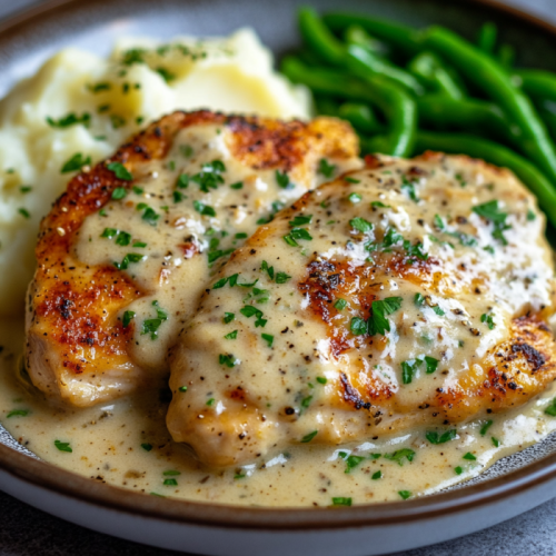 Creamy Chicken with Boursin Sauce