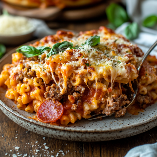 Crockpot Pizza Casserole Recipe Made with Just a Few Ingredients