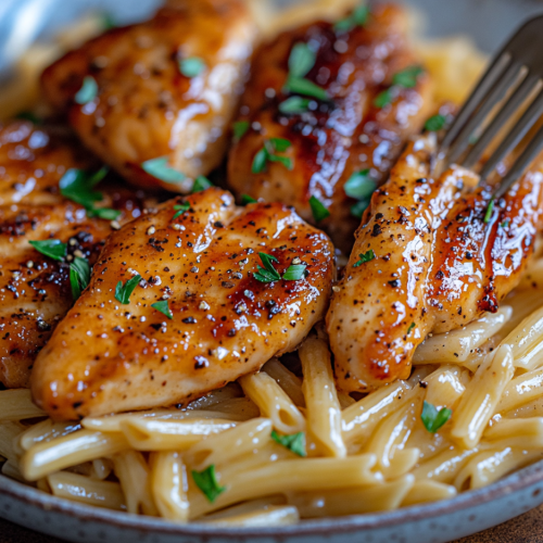 Honey Pepper Chicken Panini Pasta