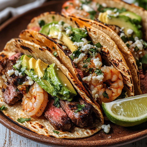 Juicy Steak & Shrimp Tacos with Bold Seasonings