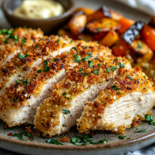 Garlic Parmesan Crusted Chicken