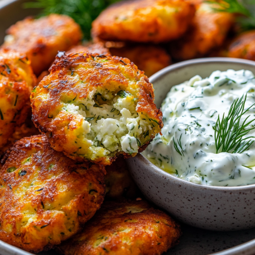 Easy Mediterranean Zucchini Fritters Recipe