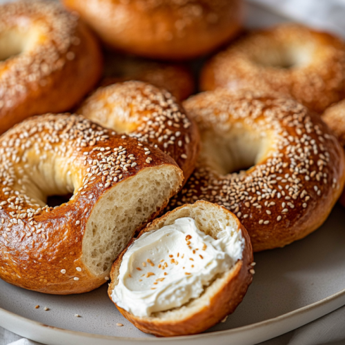 Simple Sourdough Discard Yogurt Bagels