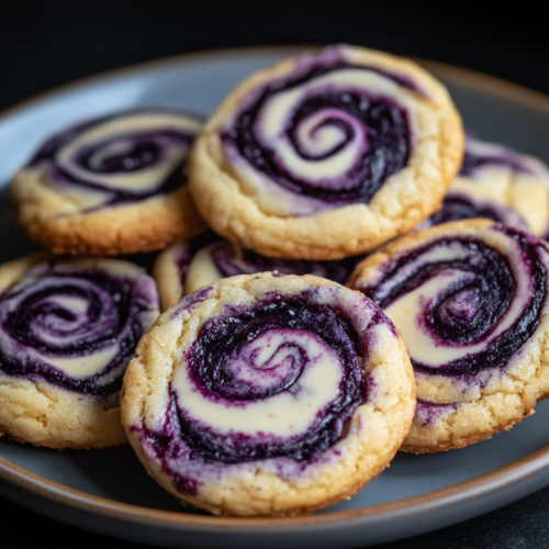 Easy Blueberry Cheesecake Swirl Cookie Recipe