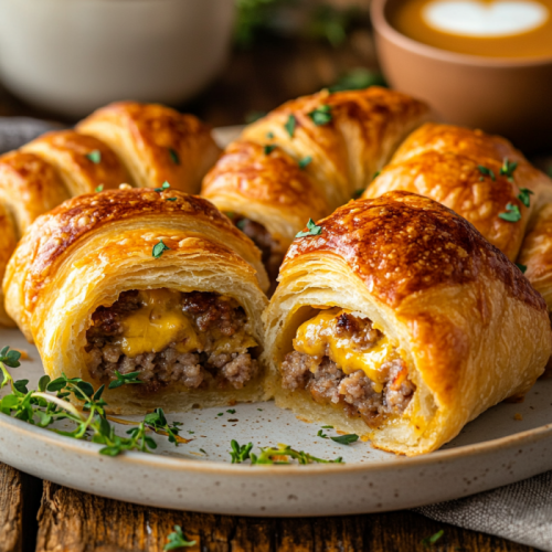 Breakfast Sausage Crescent Rolls