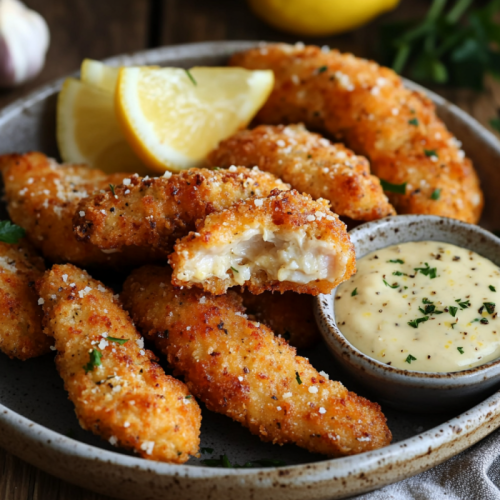 Lemon Garlic Parmesan Chicken Tenders