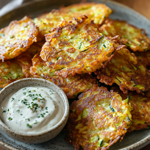 Healthy Sourdough Discard Zucchini Fritters
