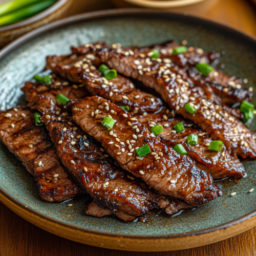 Air Fryer Honey Glazed Steak Strips