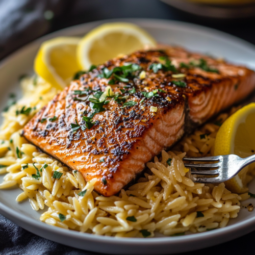 30-Minute Seared Salmon with Lemon Orzo: A Fresh and Flavorful Meal