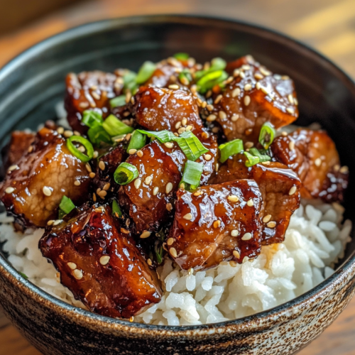 Honey Garlic Pork Rice Bowl