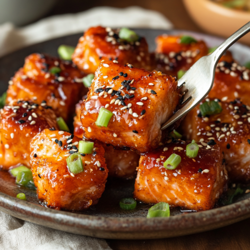 Crispy Bang Bang Salmon Bites: A Sweet and Spicy Breakfast Hero