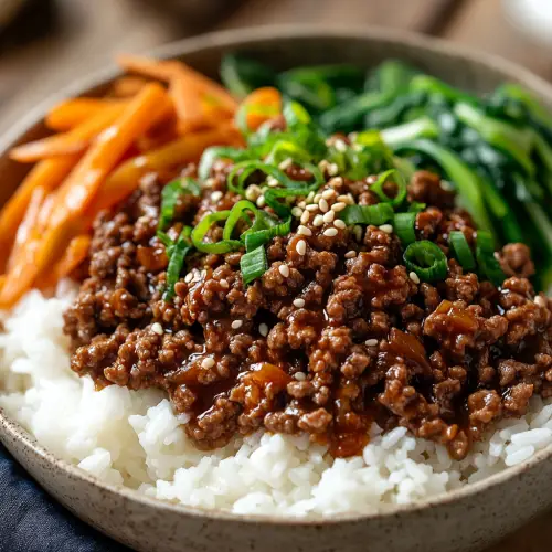 Korean Ground Beef Bowl
