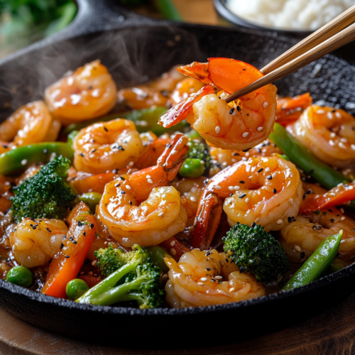 Garlic Shrimp Stir Fry