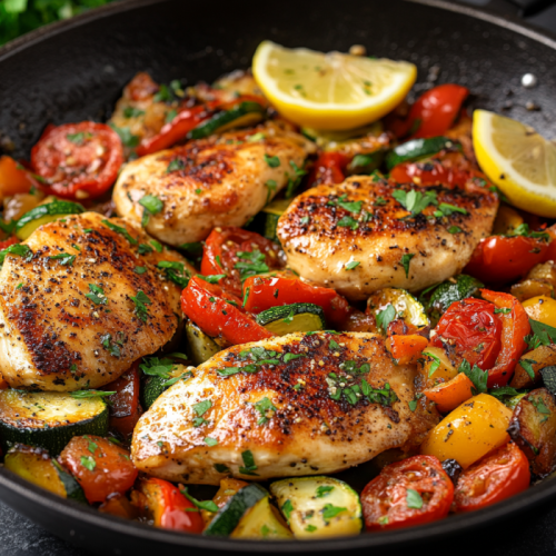 Healthy Chicken and Vegetables Skillet
