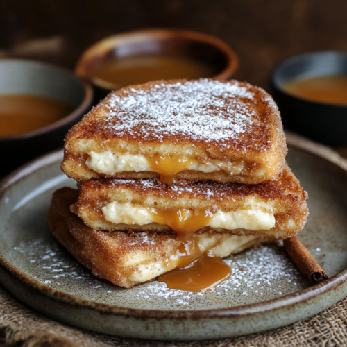 Churro Stuffed French Toast with Cinnamon Sugar