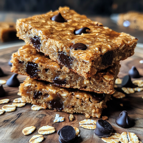 Healthy Chocolate Chip Oat Bars