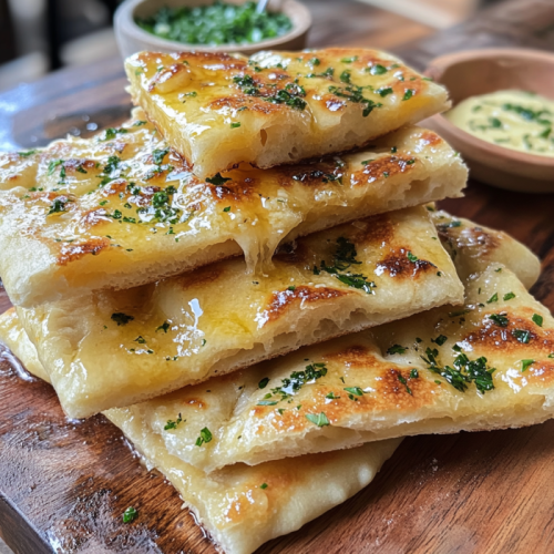Garlic and Butter Flatbread Recipe
