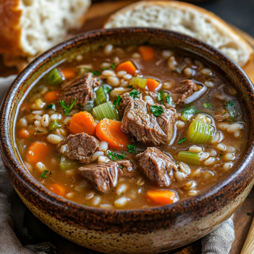 Hearty Beef Barley Soup Recipe