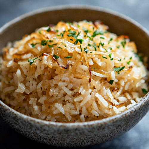 Golden Onion Butter Jasmine Rice