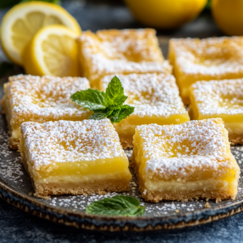 Sweet Sourdough Discard Lemon Bars