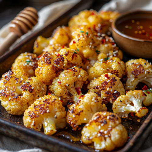 Hot Honey Roasted Cauliflower