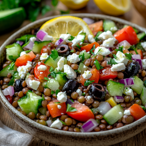 Mediterranean Lentil Salad – Fresh & Healthy