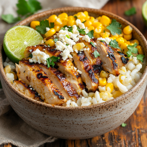 Street Corn Chicken Rice Bowl Recipe Made Simple