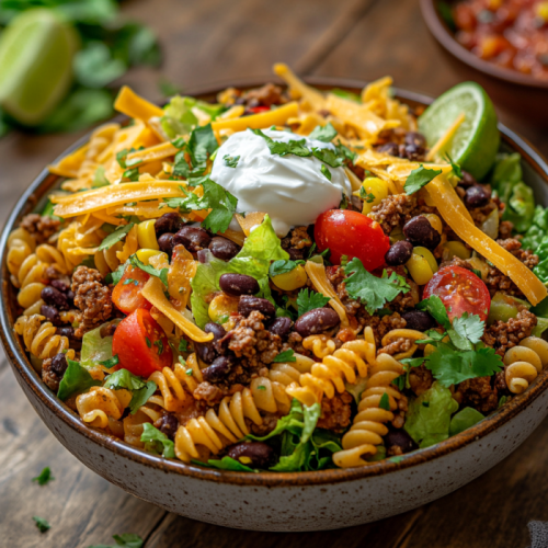 Taco Pasta Salad: A Flavorful Fusion of Tex-Mex and Classic Comfort
