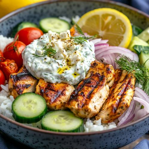 Chicken Tzatziki Bowls