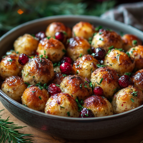 CRANBERRY/TURKEY STUFFING BALLS